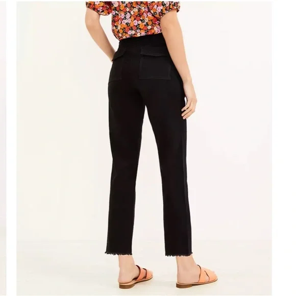 LOFT NWT Monroe Slim Button Front Chino Utility Pants - Picture 2 of 3